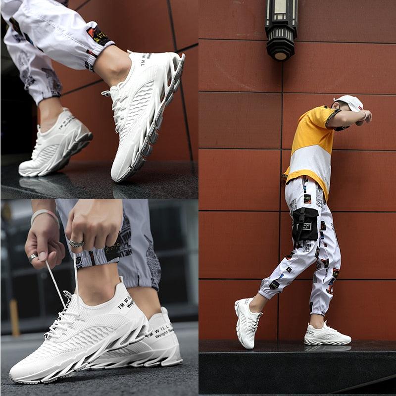 Chaussures de Course pour Hommes Antidérapantes Légères Confortables Air Sports Hommes Marche Sport Course Athlétique Antidérapante Mode Respirante Luxe Moderne Baskets d'Extérieur
