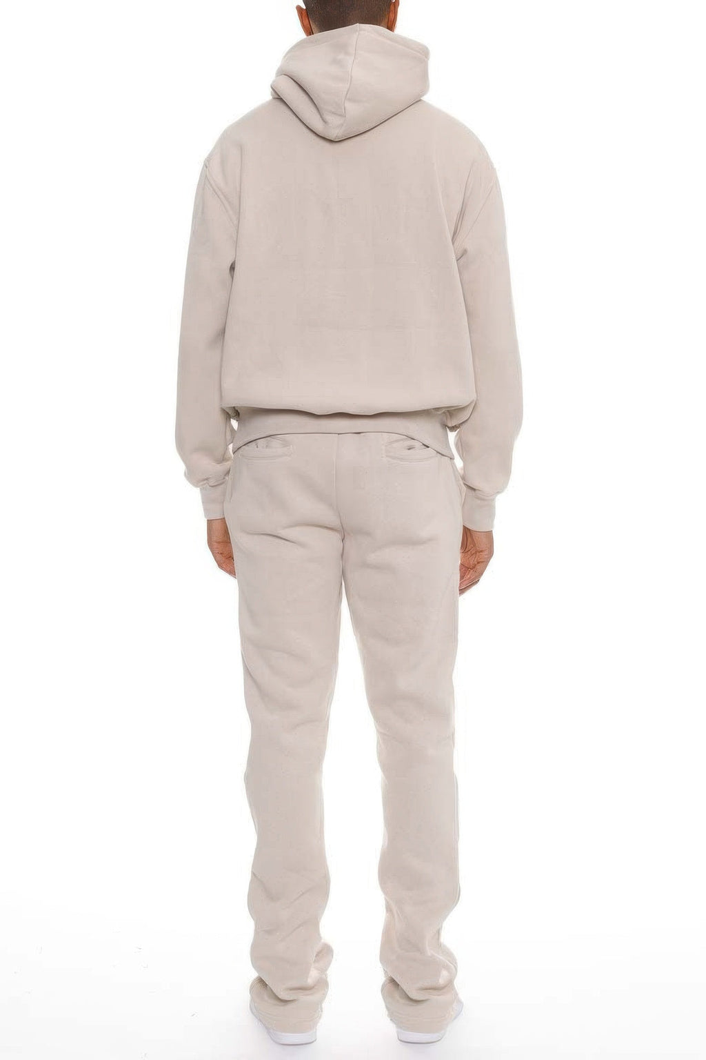 Ensemble de survêtement évasé empilé uni pour homme