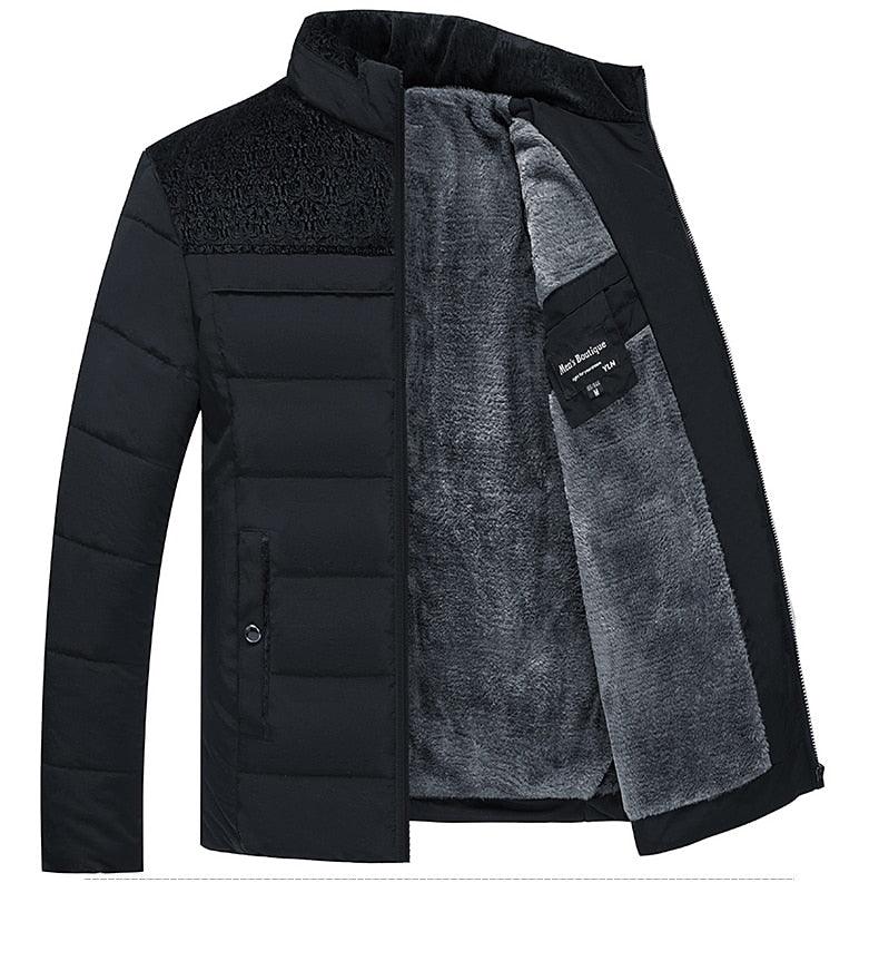Veste d'hiver chaude pour homme Veste décontractée pour homme Veste de mode printemps automne Veste rembourrée épaisse et chaude confortable pour homme Veste d'aventure en plein air