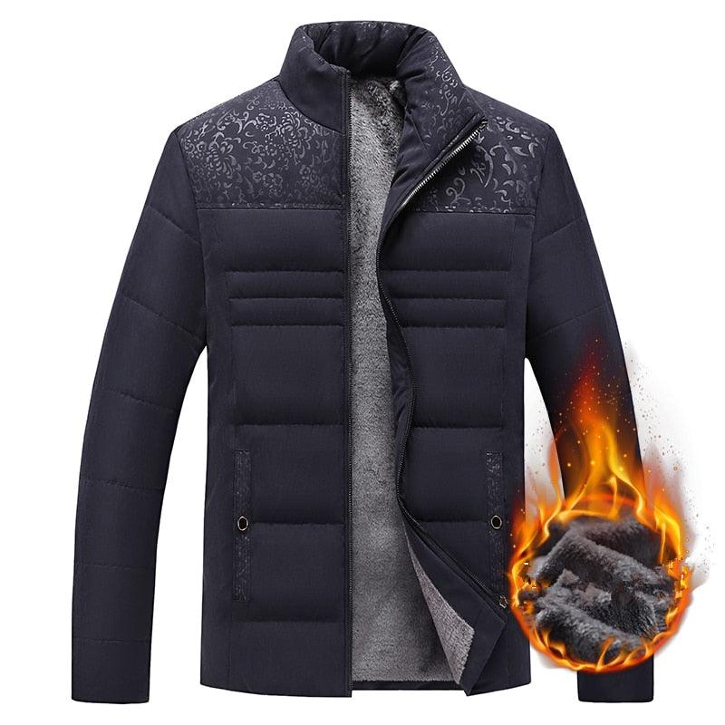 Veste d'hiver chaude pour homme Veste décontractée pour homme Veste de mode printemps automne Veste rembourrée épaisse et chaude confortable pour homme Veste d'aventure en plein air