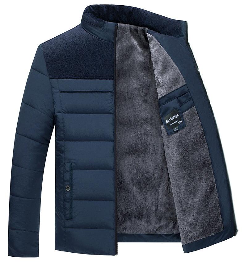 Veste d'hiver chaude pour homme Veste décontractée pour homme Veste de mode printemps automne Veste rembourrée épaisse et chaude confortable pour homme Veste d'aventure en plein air