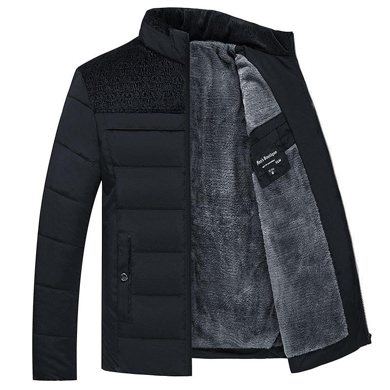 Veste d'hiver chaude pour homme Veste décontractée pour homme Veste de mode printemps automne Veste rembourrée épaisse et chaude confortable pour homme Veste d'aventure en plein air