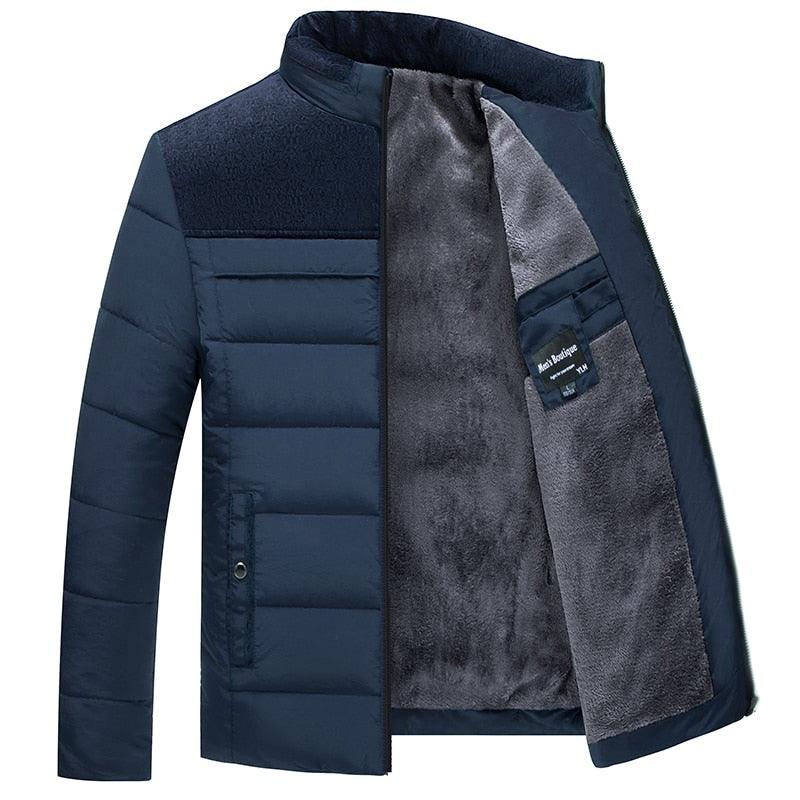 Veste d'hiver chaude pour homme Veste décontractée pour homme Veste de mode printemps automne Veste rembourrée épaisse et chaude confortable pour homme Veste d'aventure en plein air