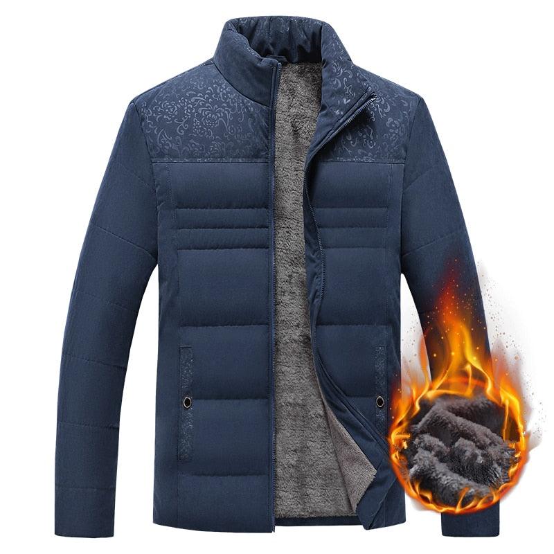 Veste d'hiver chaude pour homme Veste décontractée pour homme Veste de mode printemps automne Veste rembourrée épaisse et chaude confortable pour homme Veste d'aventure en plein air