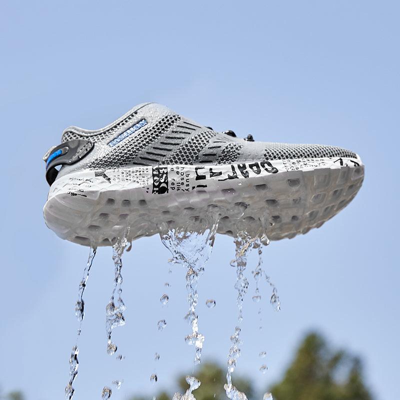Chaussures aquatiques pour hommes antidérapantes, résistantes à l'usure, respirantes, à séchage rapide, pour la pêche, légères, à séchage rapide, pour la plage et les activités aquatiques.
