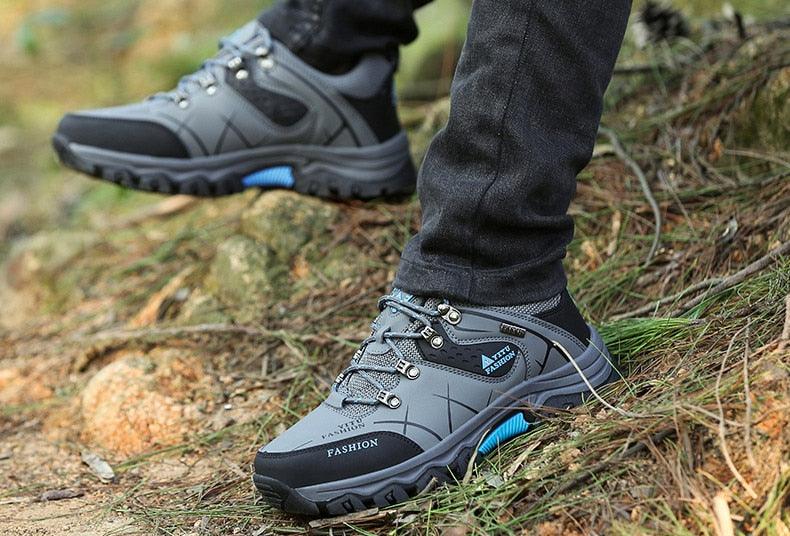 Bottes d'hiver pour hommes imperméables en cuir, très chaudes, pour le sport, la randonnée en extérieur, le travail, les voyages, le trail, l'escalade, avec lacets, antidérapantes, imperméables et résistantes pour l'extérieur
