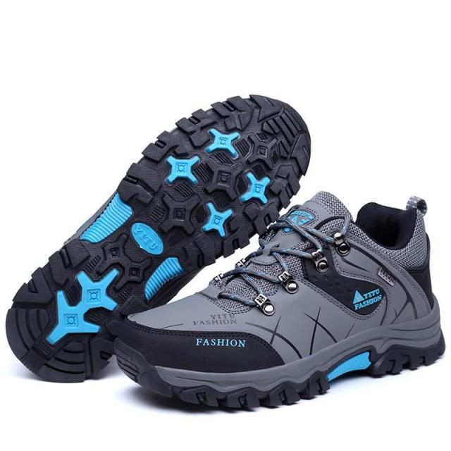 Bottes d'hiver pour hommes imperméables en cuir, très chaudes, pour le sport, la randonnée en extérieur, le travail, les voyages, le trail, l'escalade, avec lacets, antidérapantes, imperméables et résistantes pour l'extérieur
