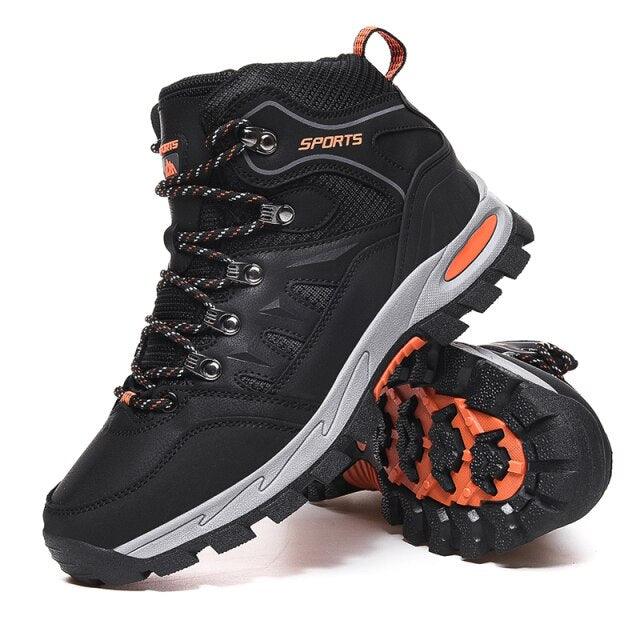 Bottes montantes homme femme, chaussures décontractées, bottes de randonnée d'extérieur respirantes, bottes de randonnée antidérapantes, résistantes à l'usure, avec ombrage, chaussures en cuir respirantes et antidérapantes