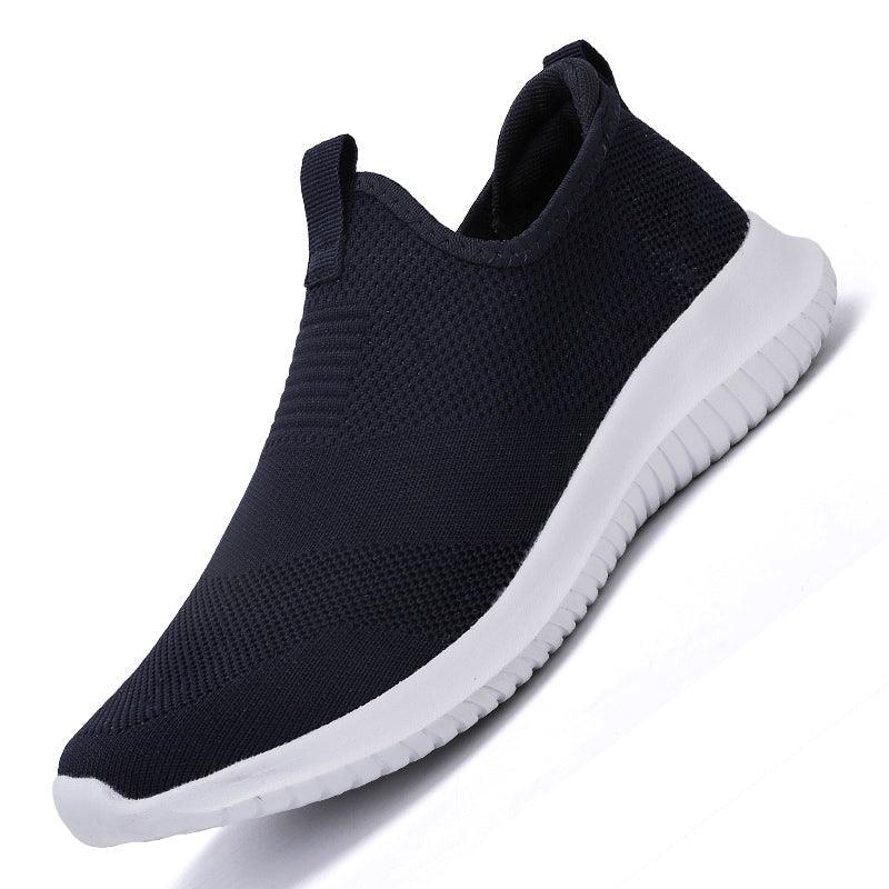 Chaussures de sport légères pour hommes, baskets décontractées à enfiler, chaussures de marche, baskets chaussettes, chaussures de plage respirantes en maille pour l'été, espadrilles athlétiques confortables en maille