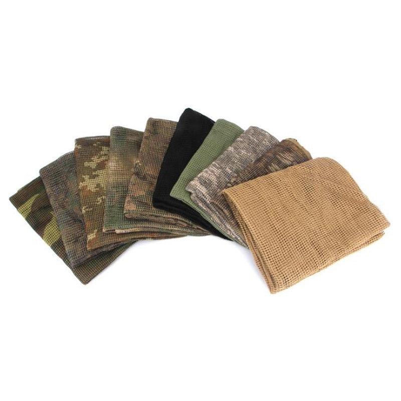 Homme Tactique Militaire Keffieh Filet Maille Cou Écharpe Shemagh Foulard Visage Bandana Tenue Bandeau Noir Moto Cagoule Hiver Sport Pêche Polaire Cache-Cou Coupe-Vent Anti-Poussière Masque Visage Écharpe Homme Chasse Ski Randonnée