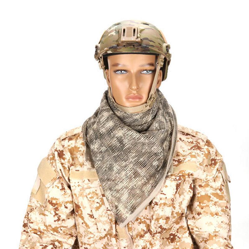 Homme Tactique Militaire Keffieh Filet Maille Cou Écharpe Shemagh Foulard Visage Bandana Tenue Bandeau Noir Moto Cagoule Hiver Sport Pêche Polaire Cache-Cou Coupe-Vent Anti-Poussière Masque Visage Écharpe Homme Chasse Ski Randonnée