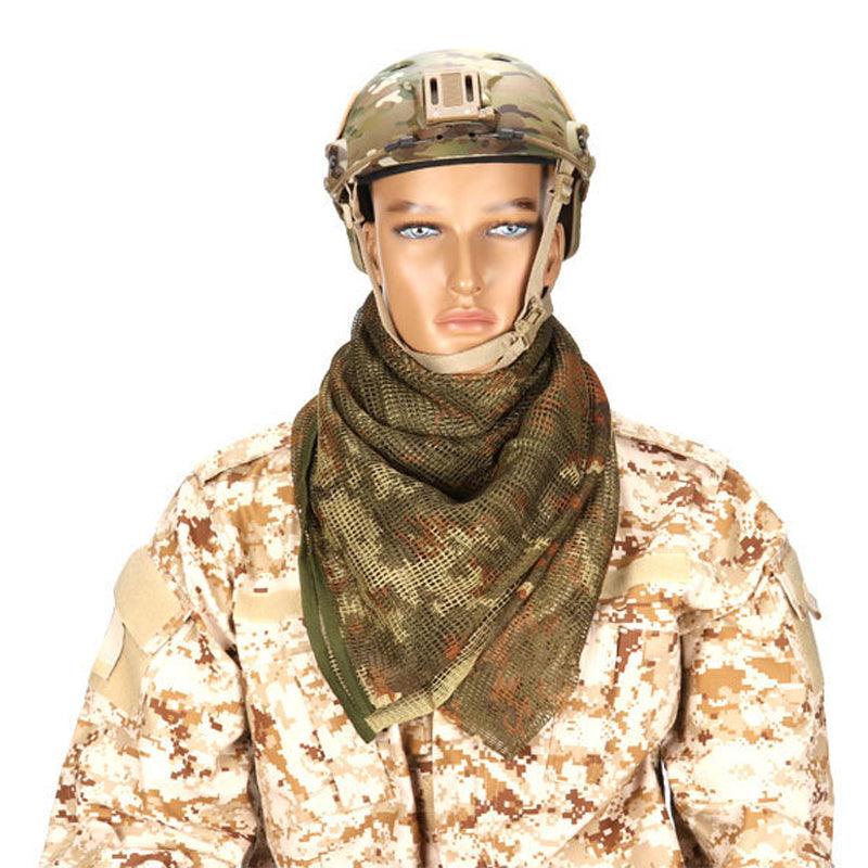Homme Tactique Militaire Keffieh Filet Maille Cou Écharpe Shemagh Foulard Visage Bandana Tenue Bandeau Noir Moto Cagoule Hiver Sport Pêche Polaire Cache-Cou Coupe-Vent Anti-Poussière Masque Visage Écharpe Homme Chasse Ski Randonnée
