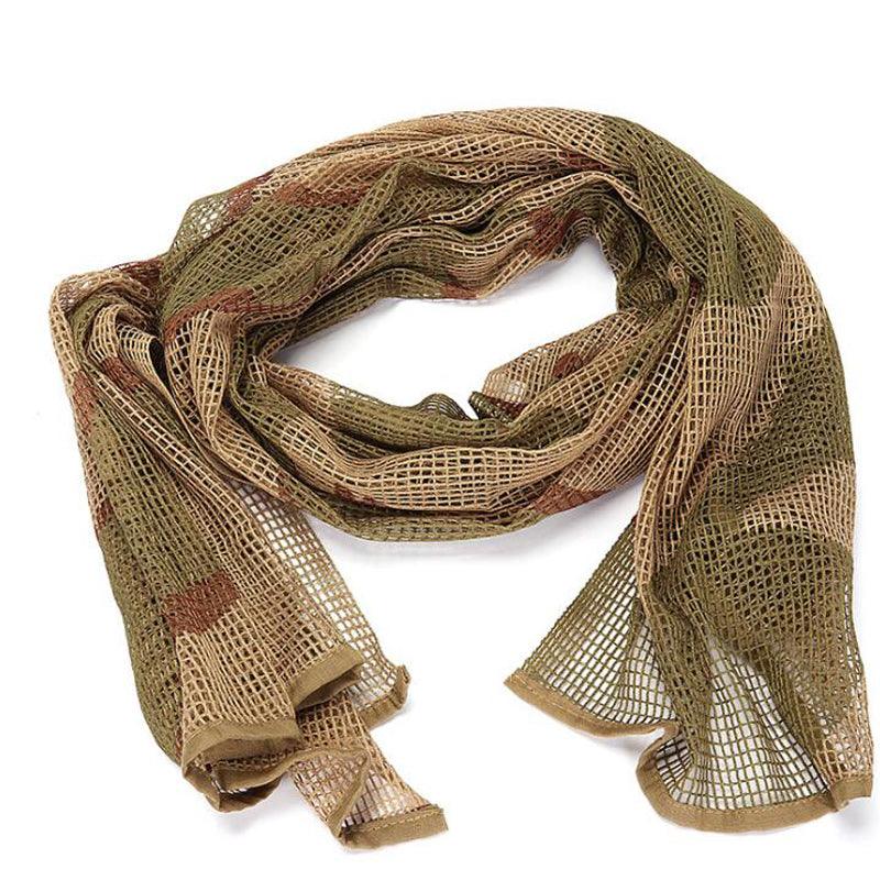 Homme Tactique Militaire Keffieh Filet Maille Cou Écharpe Shemagh Foulard Visage Bandana Tenue Bandeau Noir Moto Cagoule Hiver Sport Pêche Polaire Cache-Cou Coupe-Vent Anti-Poussière Masque Visage Écharpe Homme Chasse Ski Randonnée