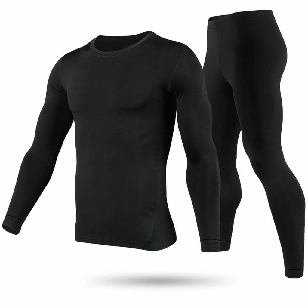 Ensemble de sous-vêtements thermiques pour hommes - Pantalon et haut à manches longues