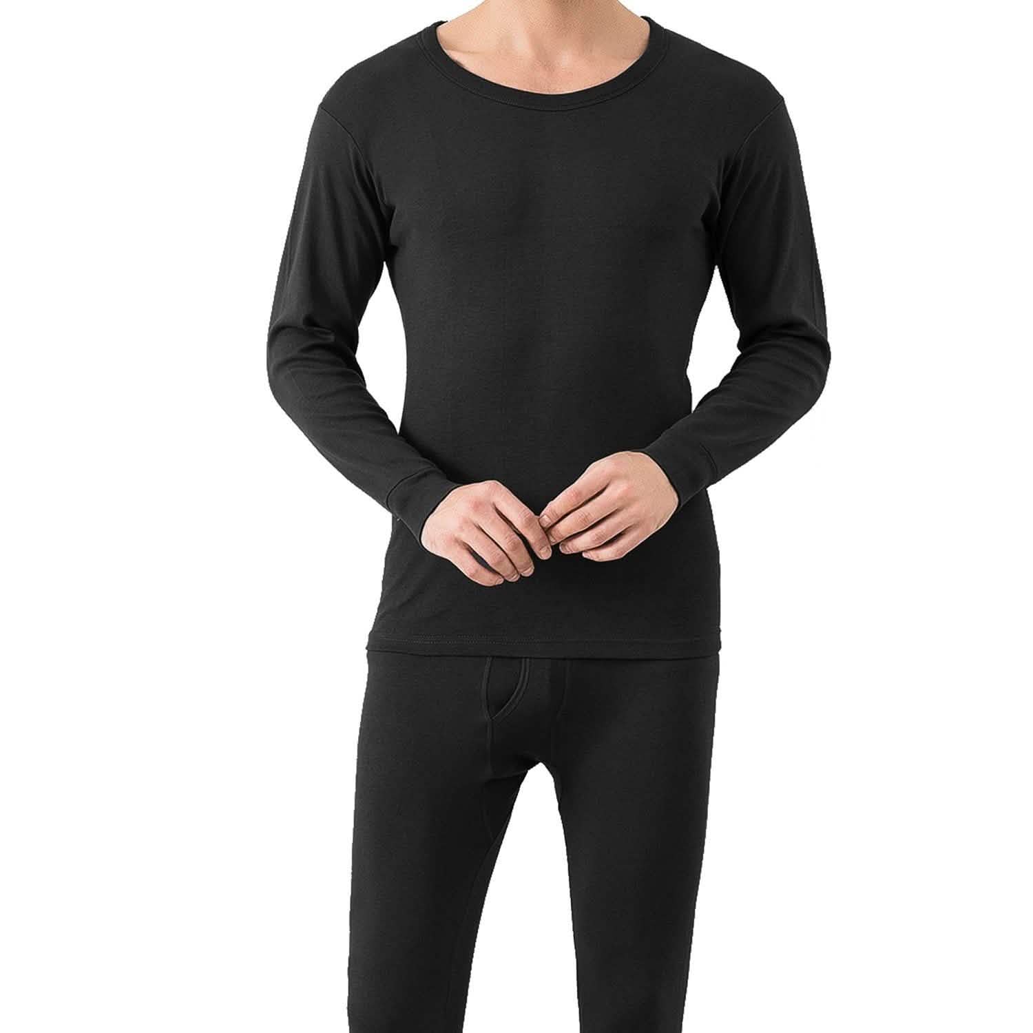 Ensemble de sous-vêtements thermiques pour hommes - Pantalon et haut à manches longues