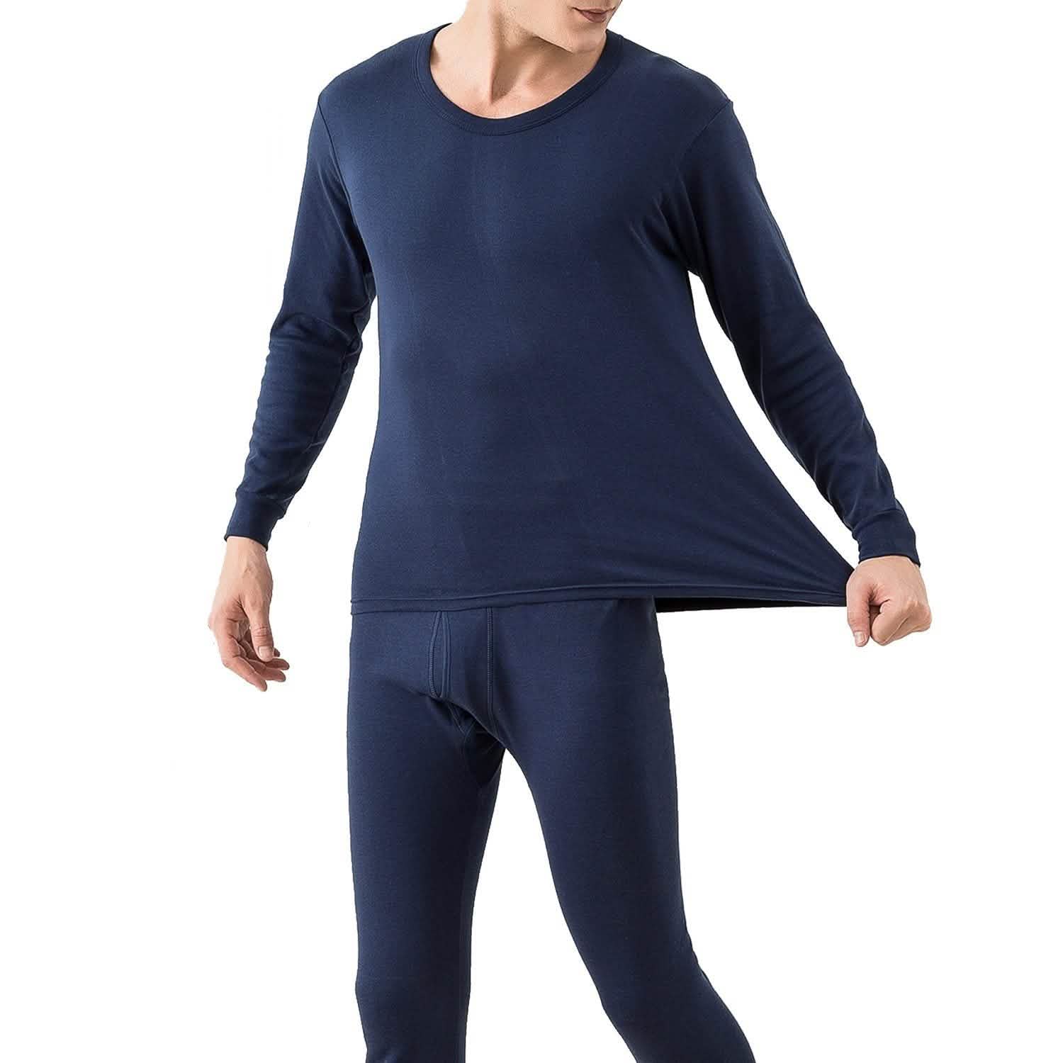 Ensemble de sous-vêtements thermiques pour hommes - Pantalon et haut à manches longues