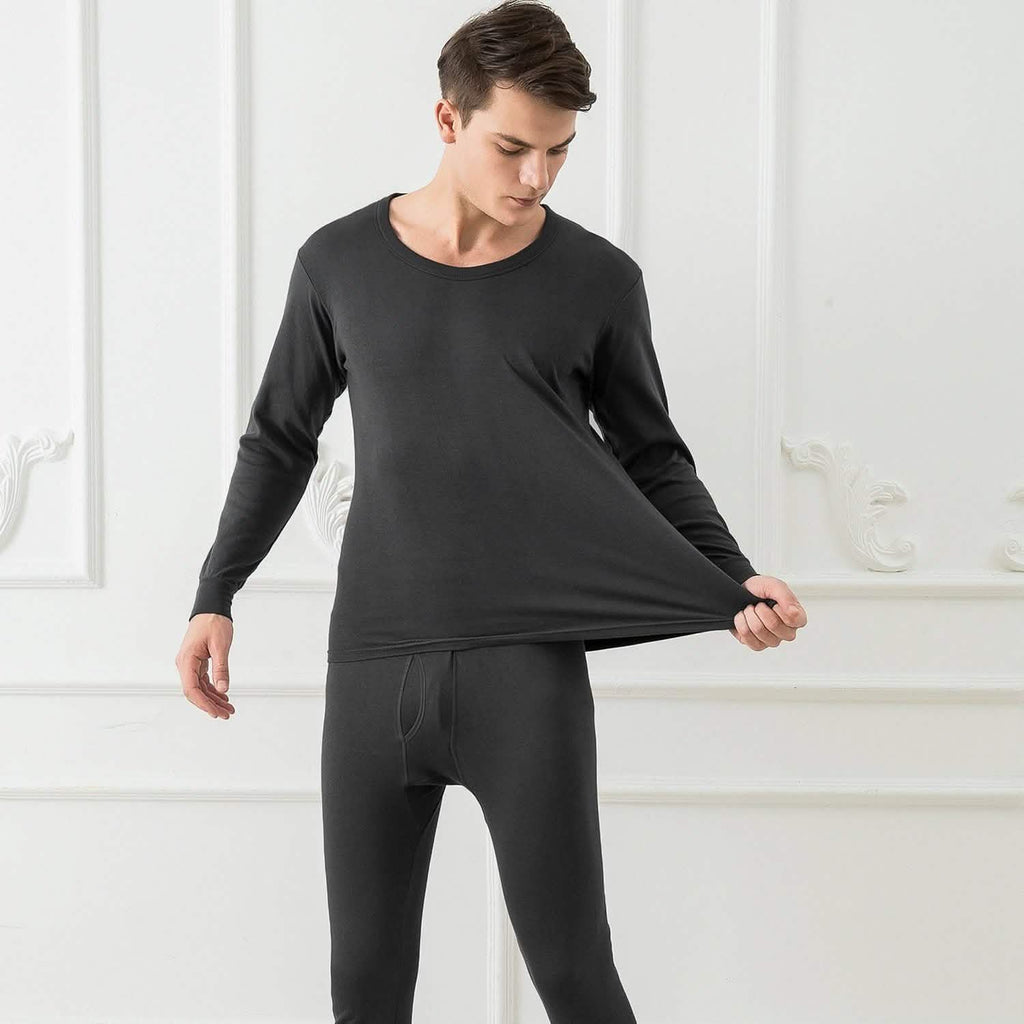 Ensemble de sous-vêtements thermiques pour hommes - Pantalon et haut à manches longues