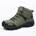 Bottes de Randonnée Étanche Respirantes pour Hommes, Bottes Tactiques de Combat, Nouvelles Chaussures d'Escalade d'Extérieur, Bottes d'Hiver Antidérapantes Doublées de Fourrure, Chaussures de Marche en Cuir pour Hommes