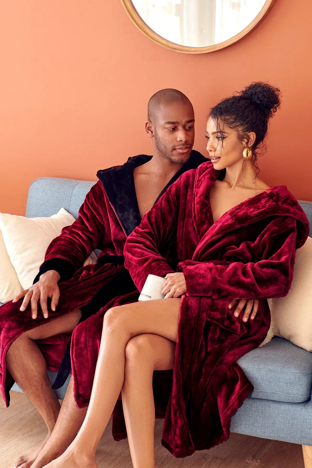 Robe de chambre pour homme à capuche – Confort douillet ultra-doux pour le quotidien
