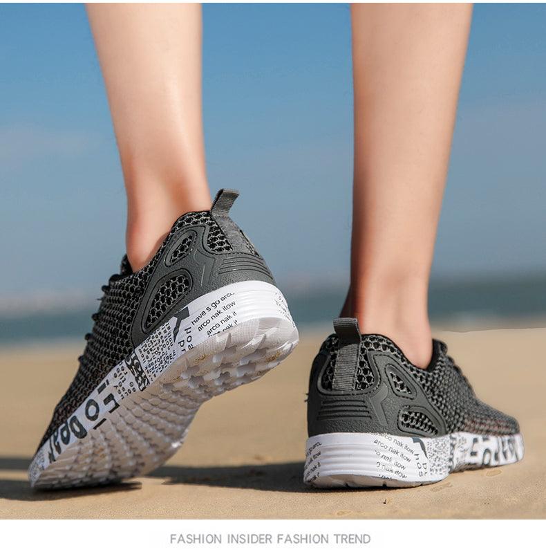Chaussures d'eau respirantes à séchage rapide pour hommes, chaussures de pêche et de pataugeoire, baskets d'eau ultra-légères et respirantes, chaussures de marche antidérapantes, baskets de sport à la mode