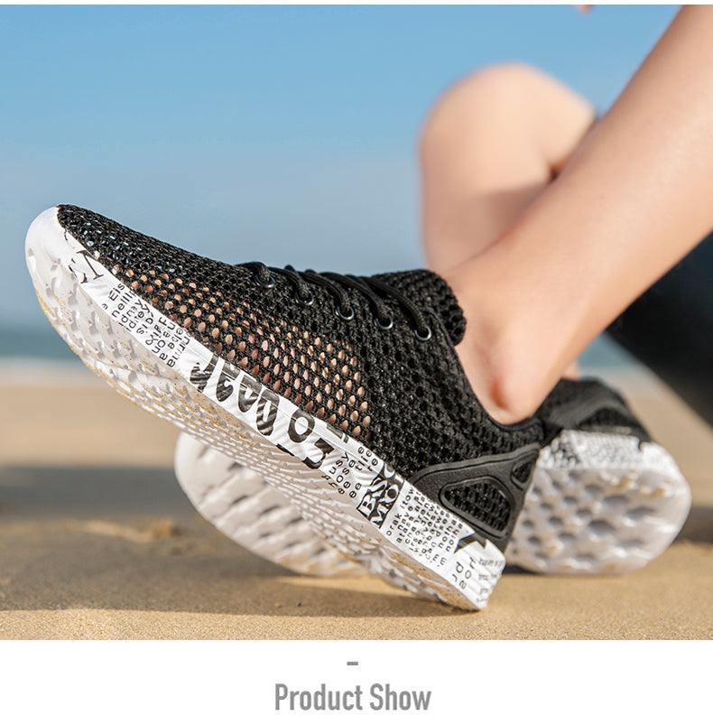 Chaussures d'eau respirantes à séchage rapide pour hommes, chaussures de pêche et de pataugeoire, baskets d'eau ultra-légères et respirantes, chaussures de marche antidérapantes, baskets de sport à la mode