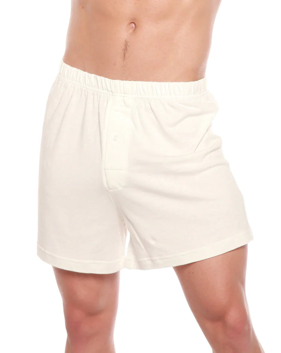 Débardeur homme en bambou viscose/coton biologique coloris bleu marine + Caleçon boxeur coloris blanc