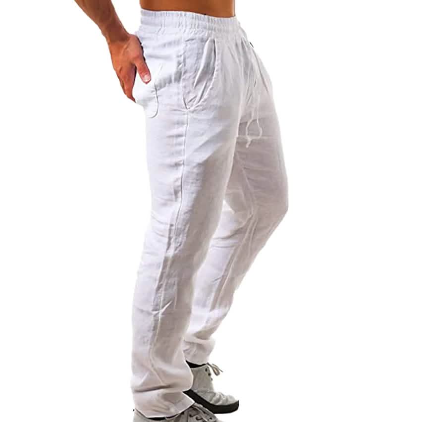Pantalon droit décontracté respirant pour homme