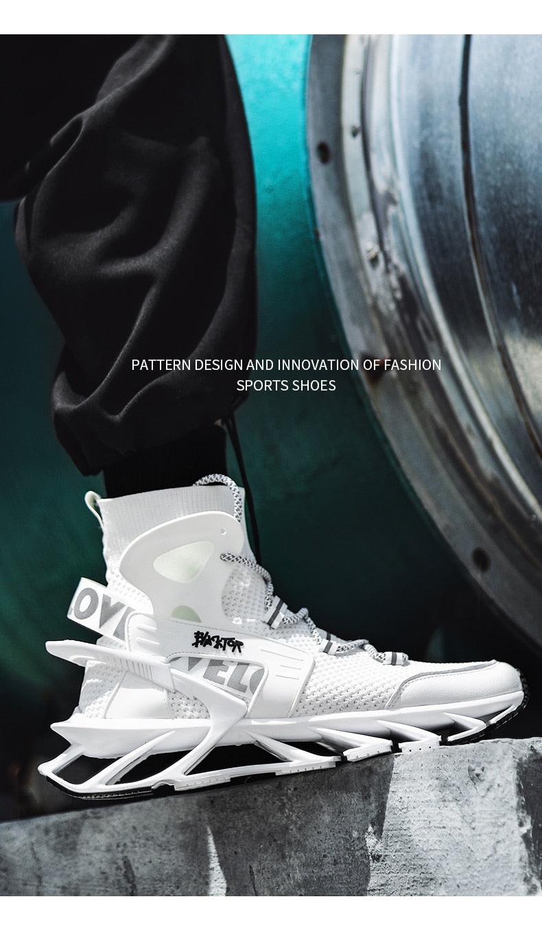 Chaussures Décontractées de Luxe pour Homme Baskets Blanches de Course Tendance Été Baskets Homme Mode Sport Course Antidérapantes Chaussures Décontractées Athlétiques Tennis Marche Extérieur Design Moderne