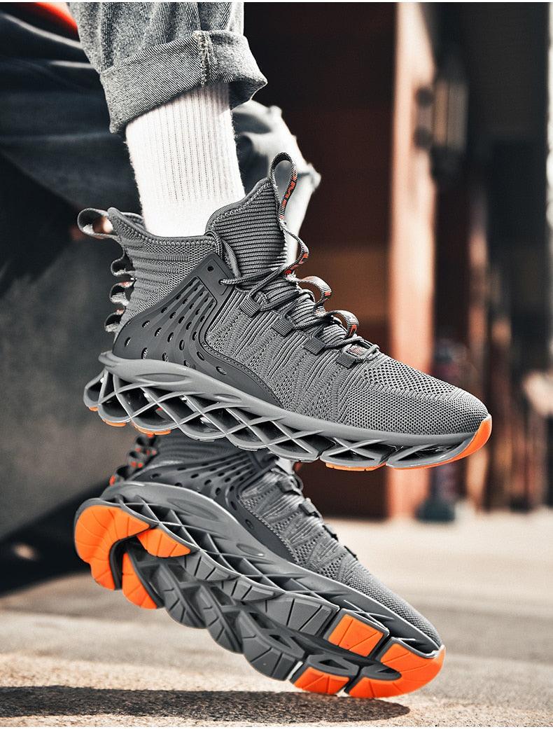 Chaussures Décontractées de Luxe pour Homme Baskets Blanches de Course Tendance Été Baskets Homme Mode Sport Course Antidérapantes Chaussures Décontractées Athlétiques Tennis Marche Extérieur Design Moderne