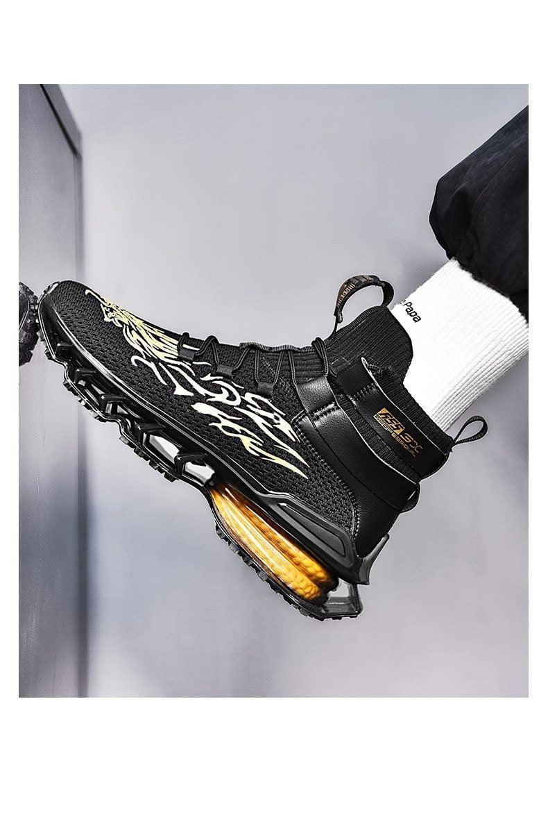Chaussures Décontractées de Luxe pour Homme Baskets Blanches de Course Tendance Été Baskets Homme Mode Sport Course Antidérapantes Chaussures Décontractées Athlétiques Tennis Marche Extérieur Design Moderne