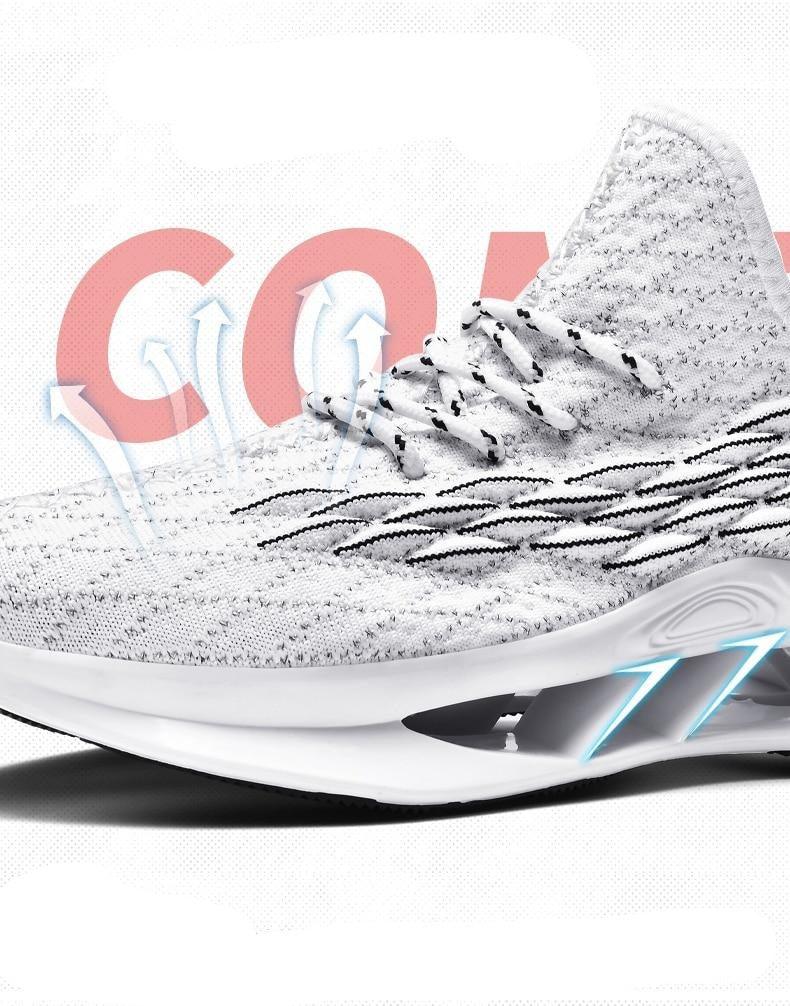 Chaussures Décontractées de Luxe pour Homme Baskets Blanches de Course Tendance Été Baskets Homme Mode Sport Course Antidérapantes Chaussures Décontractées Athlétiques Tennis Marche Extérieur Design Moderne