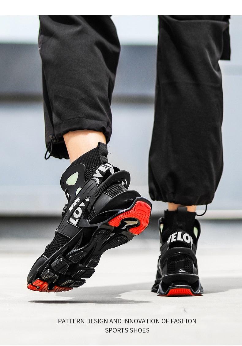 Chaussures Décontractées de Luxe pour Homme Baskets Blanches de Course Tendance Été Baskets Homme Mode Sport Course Antidérapantes Chaussures Décontractées Athlétiques Tennis Marche Extérieur Design Moderne