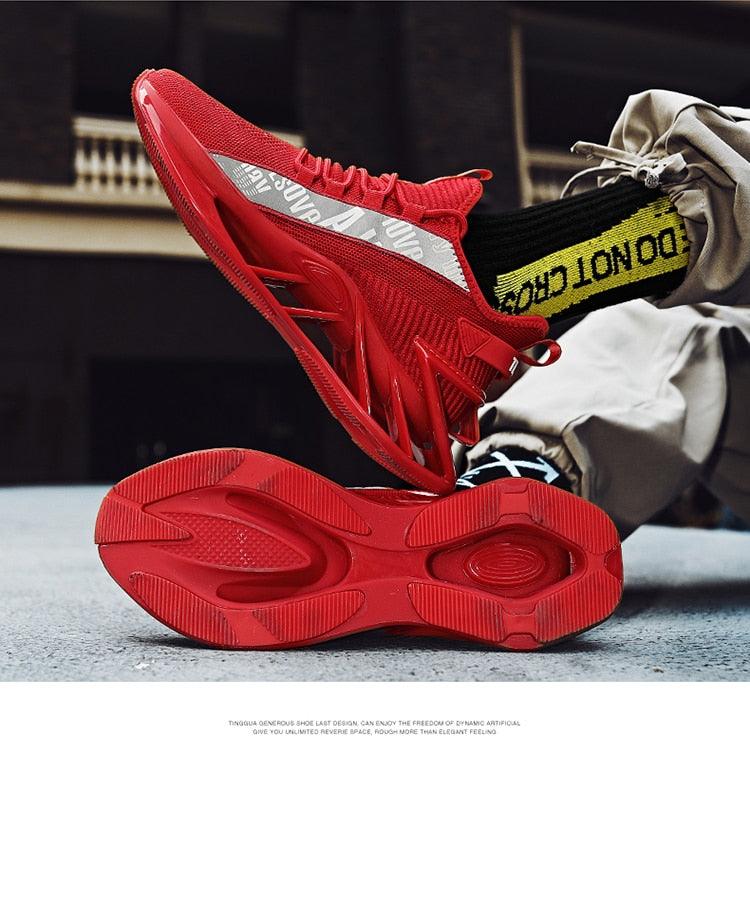 Chaussures Décontractées de Luxe pour Homme Baskets Blanches de Course Tendance Été Baskets Homme Mode Sport Course Antidérapantes Chaussures Décontractées Athlétiques Tennis Marche Extérieur Design Moderne