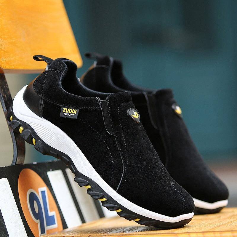 Chaussures décontractées pour hommes Respirantes Extérieur Légères Chaussures de marche Automne Printemps Hommes Mocassins Chaussures à enfiler Chaussures d'escalade Baskets Légères Respirantes Chaussures de marche Course