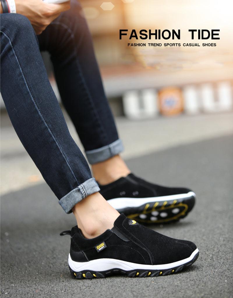 Chaussures décontractées pour hommes Respirantes Extérieur Légères Chaussures de marche Automne Printemps Hommes Mocassins Chaussures à enfiler Chaussures d'escalade Baskets Légères Respirantes Chaussures de marche Course
