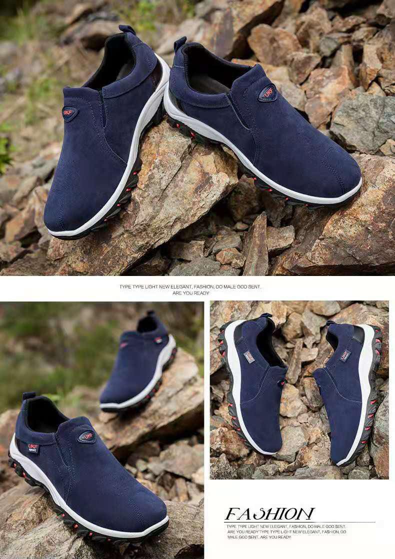 Chaussures décontractées pour hommes Respirantes Extérieur Légères Chaussures de marche Automne Printemps Hommes Mocassins Chaussures à enfiler Chaussures d'escalade Baskets Légères Respirantes Chaussures de marche Course