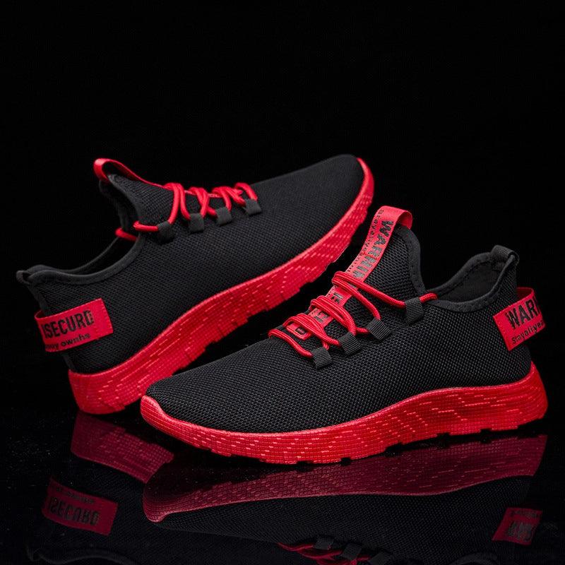 Chaussures décontractées pour homme Baskets Respirantes Antidérapantes en Maille à Lacets Résistantes à l'usure Chaussures à enfiler pour homme Tennis Marche Chaussures décontractées Noir Sport Gym Baskets respirantes