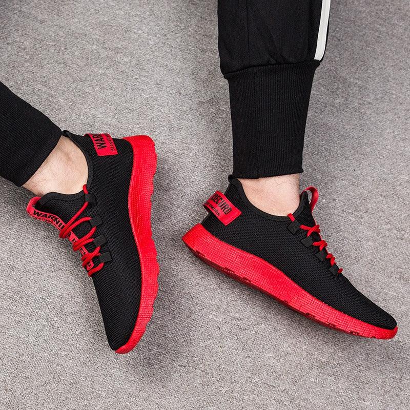 Chaussures décontractées pour homme Baskets Respirantes Antidérapantes en Maille à Lacets Résistantes à l'usure Chaussures à enfiler pour homme Tennis Marche Chaussures décontractées Noir Sport Gym Baskets respirantes