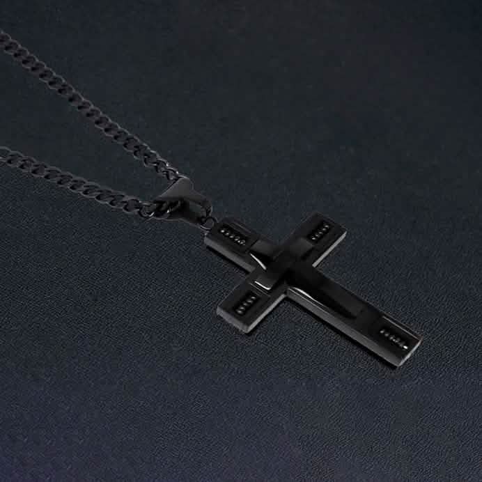 Colliers Croix pour Hommes en Acier Inoxydable