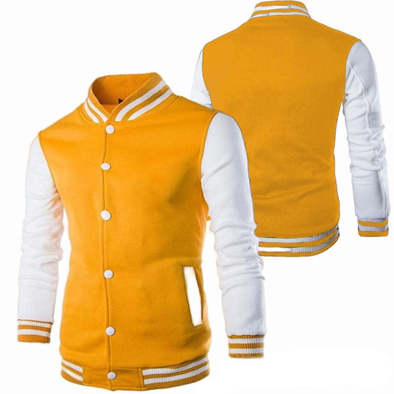 Veste décontractée pour homme coupe ajustée, Blouson aviateur pour homme/garçon, Design de mode classique et élégant, Veste universitaire confortable pour homme, Blouson lycée à manches longues