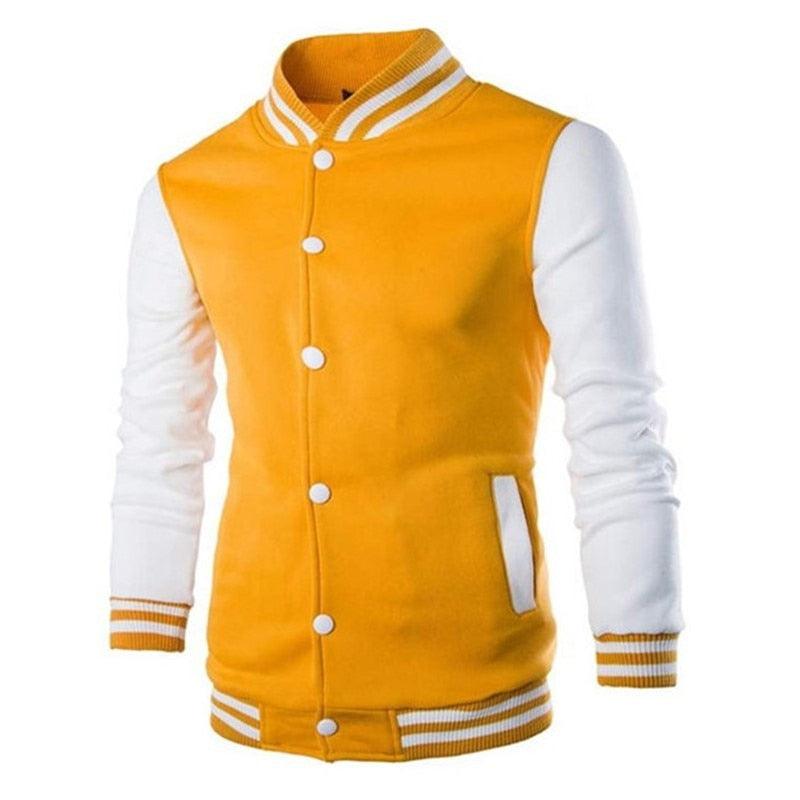 Veste décontractée pour homme coupe ajustée, Blouson aviateur pour homme/garçon, Design de mode classique et élégant, Veste universitaire confortable pour homme, Blouson lycée à manches longues