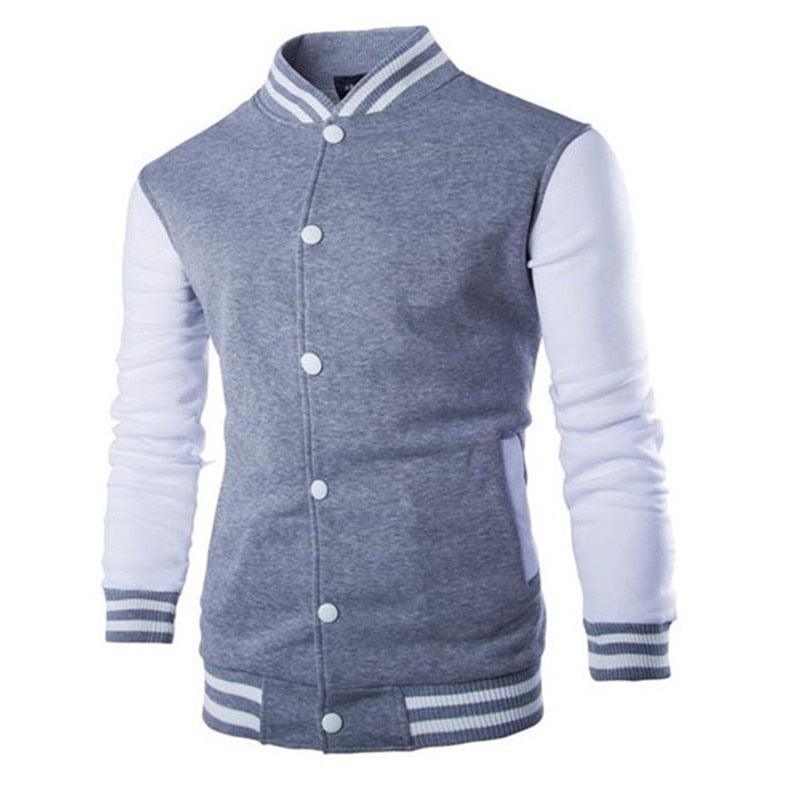 Veste décontractée pour homme coupe ajustée, Blouson aviateur pour homme/garçon, Design de mode classique et élégant, Veste universitaire confortable pour homme, Blouson lycée à manches longues