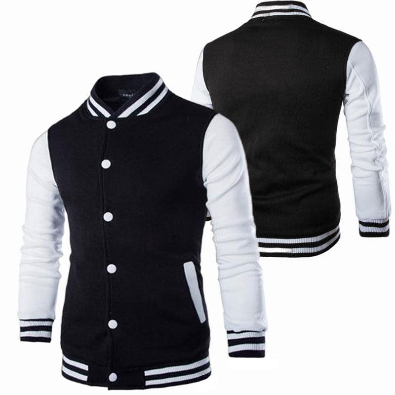 Veste décontractée pour homme coupe ajustée, Blouson aviateur pour homme/garçon, Design de mode classique et élégant, Veste universitaire confortable pour homme, Blouson lycée à manches longues