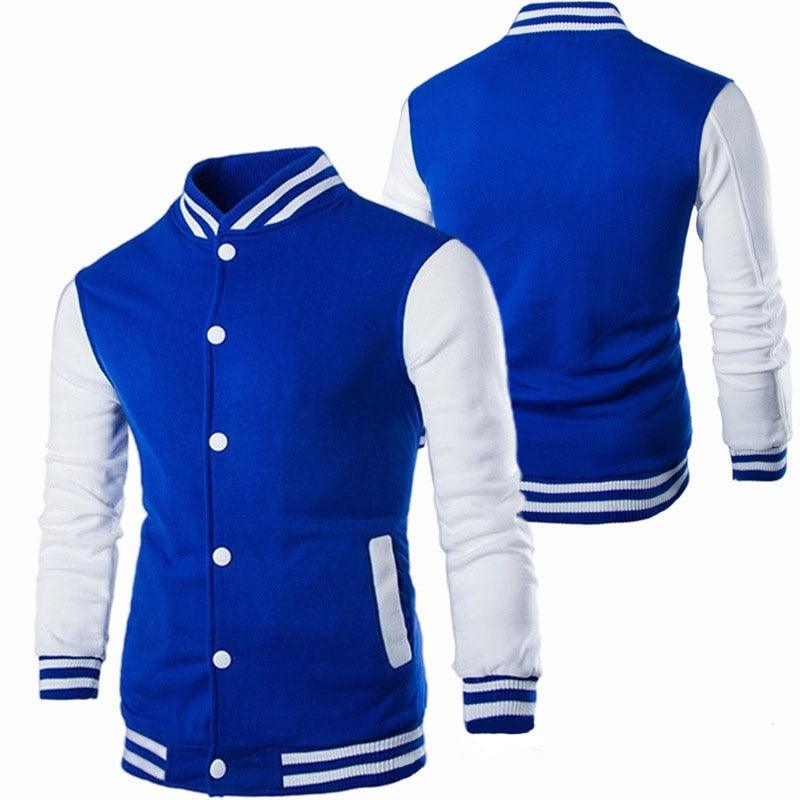 Veste décontractée pour homme coupe ajustée, Blouson aviateur pour homme/garçon, Design de mode classique et élégant, Veste universitaire confortable pour homme, Blouson lycée à manches longues