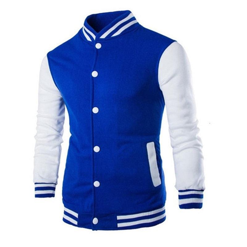 Veste décontractée pour homme coupe ajustée, Blouson aviateur pour homme/garçon, Design de mode classique et élégant, Veste universitaire confortable pour homme, Blouson lycée à manches longues