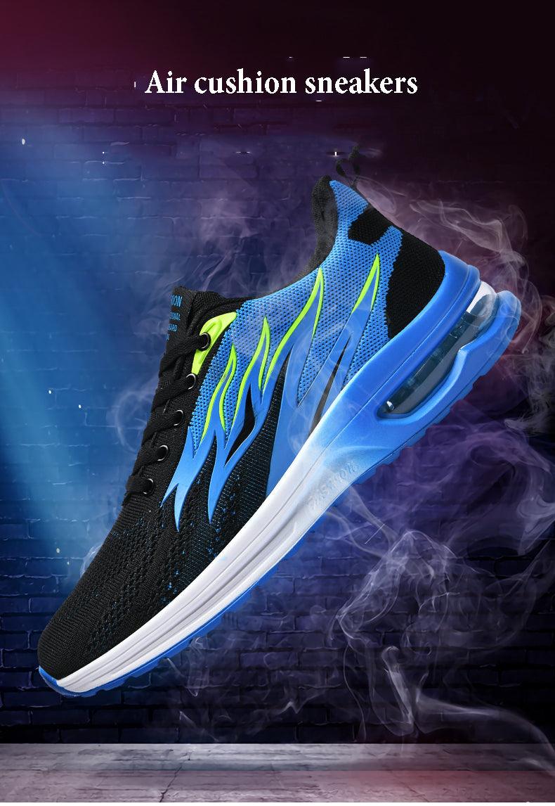Baskets mode homme, coussin d'air, maille respirante, chaussures de course pour femme, baskets décontractées homme, chaussures de sport, tennis, route, pour la marche, la gym, le jogging, l'entraînement, le fitness.