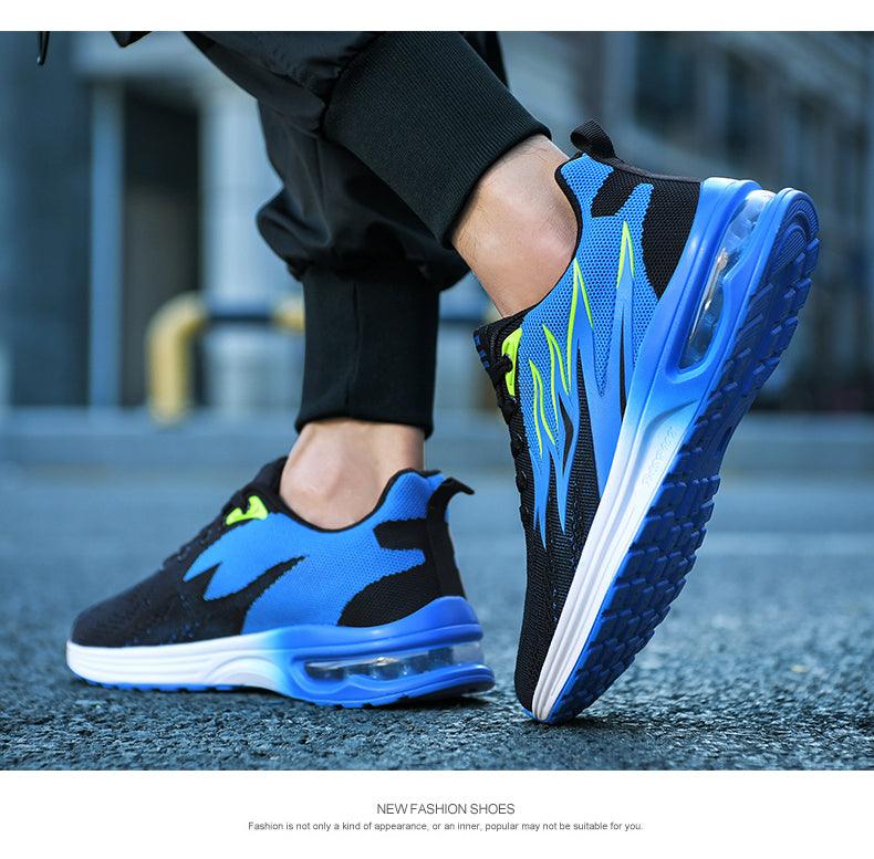 Baskets mode homme, coussin d'air, maille respirante, chaussures de course pour femme, baskets décontractées homme, chaussures de sport, tennis, route, pour la marche, la gym, le jogging, l'entraînement, le fitness.