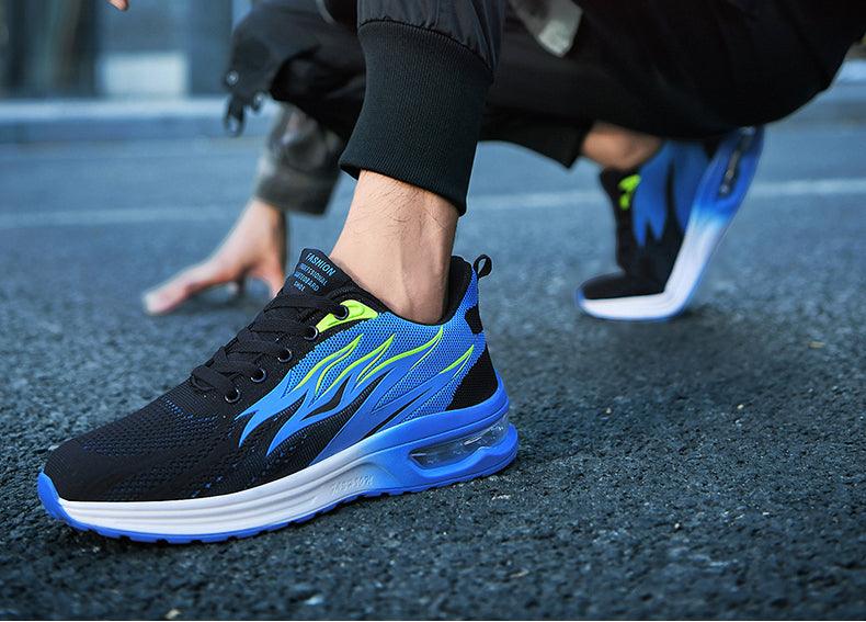 Baskets mode homme, coussin d'air, maille respirante, chaussures de course pour femme, baskets décontractées homme, chaussures de sport, tennis, route, pour la marche, la gym, le jogging, l'entraînement, le fitness.