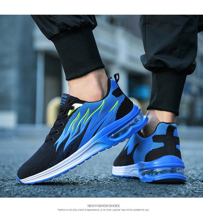Baskets mode homme, coussin d'air, maille respirante, chaussures de course pour femme, baskets décontractées homme, chaussures de sport, tennis, route, pour la marche, la gym, le jogging, l'entraînement, le fitness.