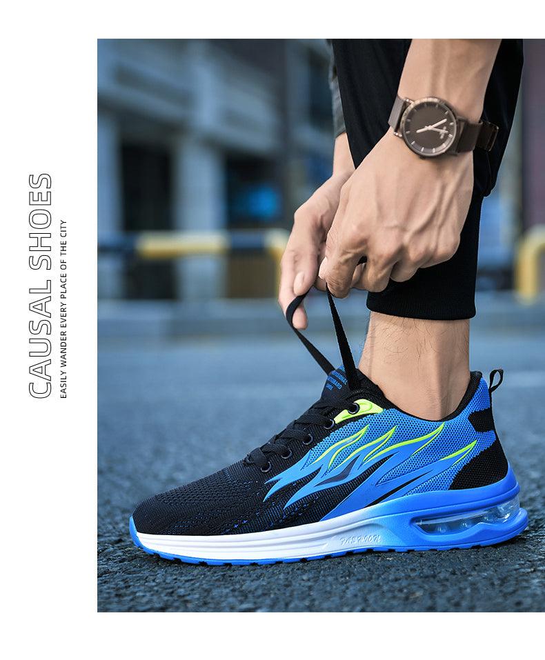 Baskets mode homme, coussin d'air, maille respirante, chaussures de course pour femme, baskets décontractées homme, chaussures de sport, tennis, route, pour la marche, la gym, le jogging, l'entraînement, le fitness.